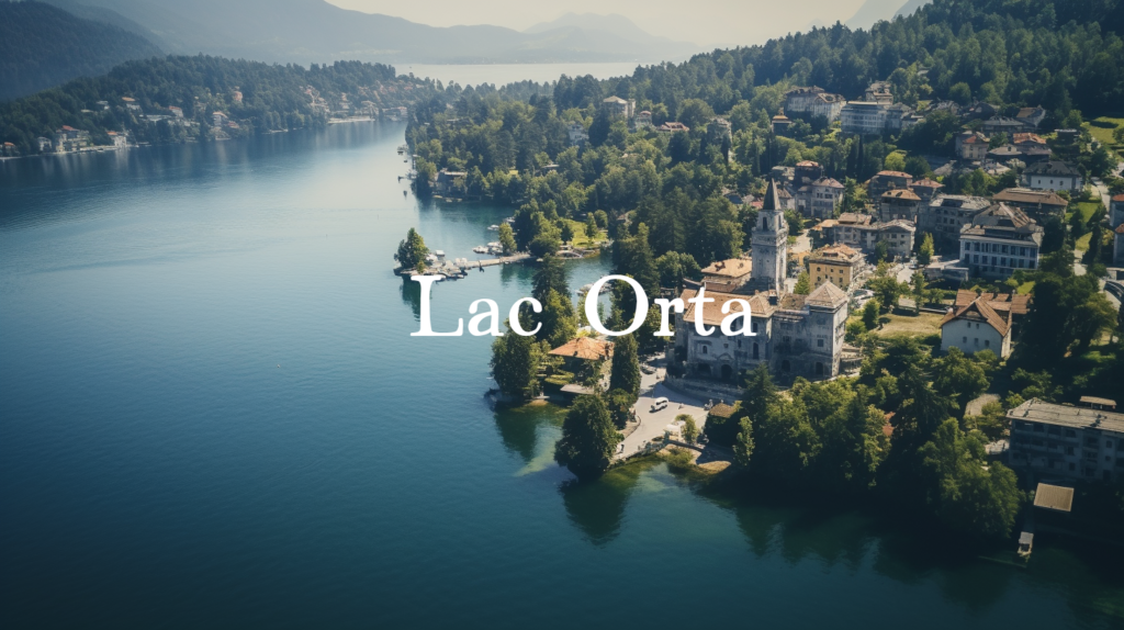 Magnifique photo prise en drone du Lac Orta