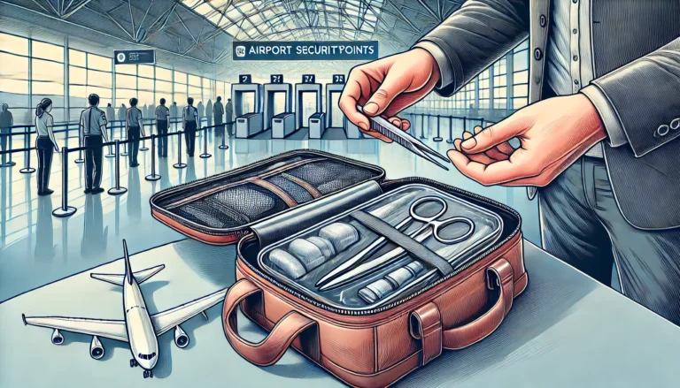 Pince à épiler en avion