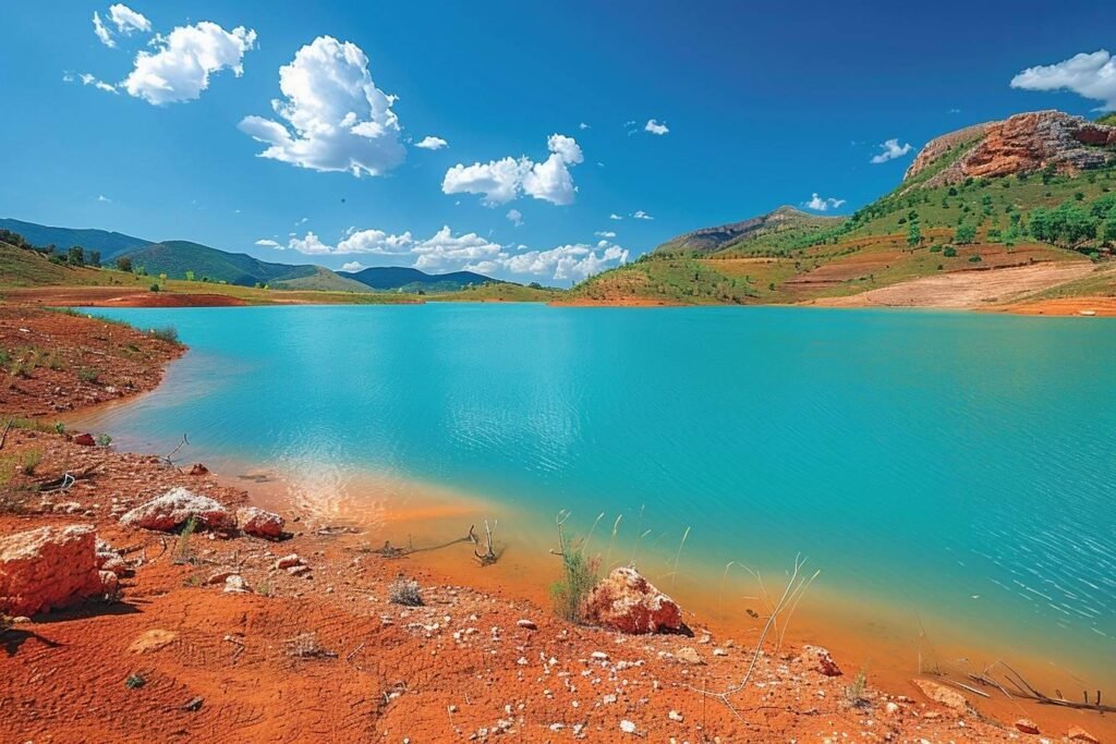 Découvrez le lac de Salagou : latitude 43.6502211, longitude 3.374165 pour une aventure inoubliable