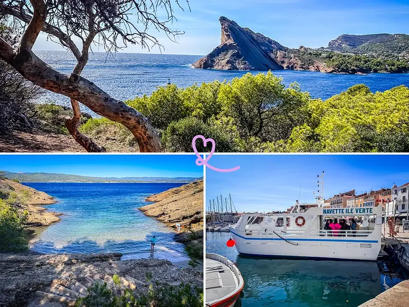 Île Verte en bateau à La Ciotat