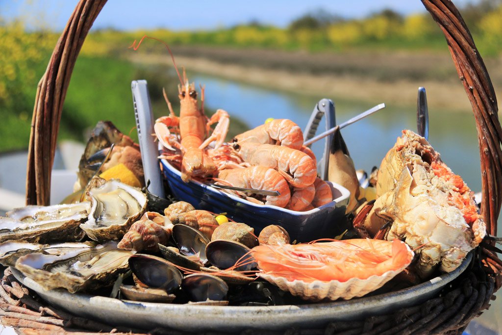 huîtres locales dans une cabane ostréicole