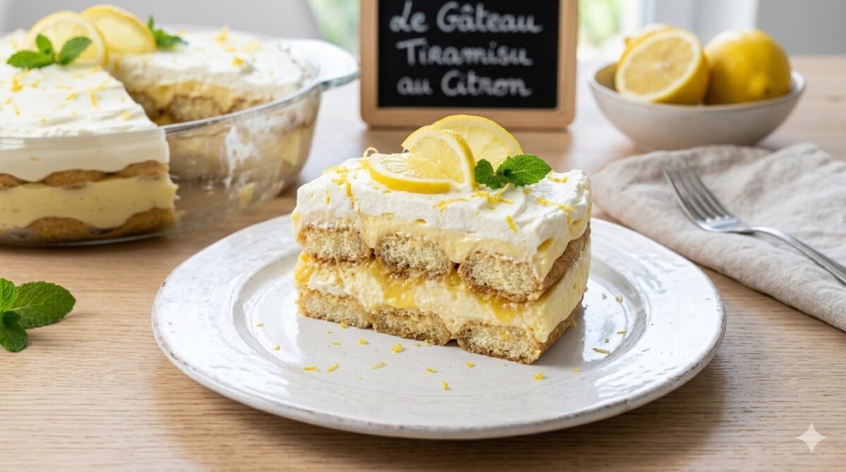 Le Gâteau Tiramisu au Citron