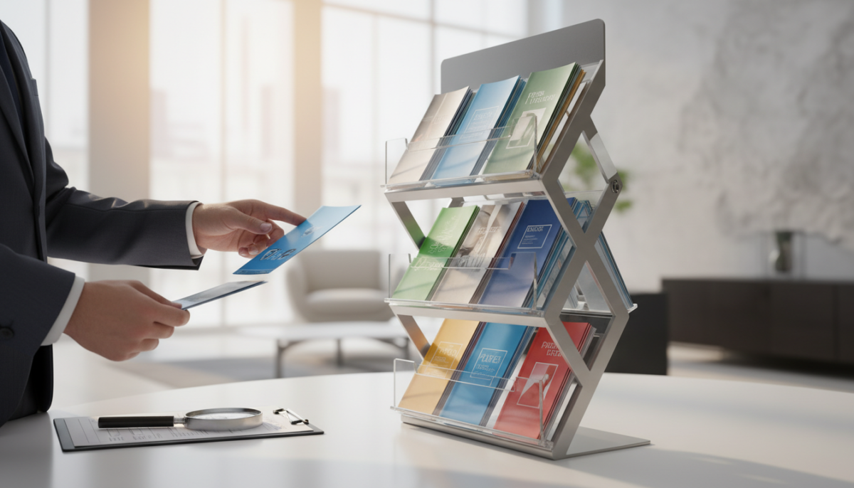découvrez comment choisir le présentoir à flyer idéal pour mettre en valeur vos documents efficacement et attirer l'attention de vos clients.