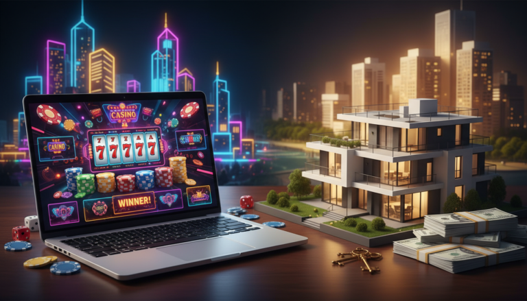 découvrez si les jeux d'argent en ligne et l'immobilier peuvent réellement former un duo gagnant et explorez les opportunités et risques associés à cette combinaison.