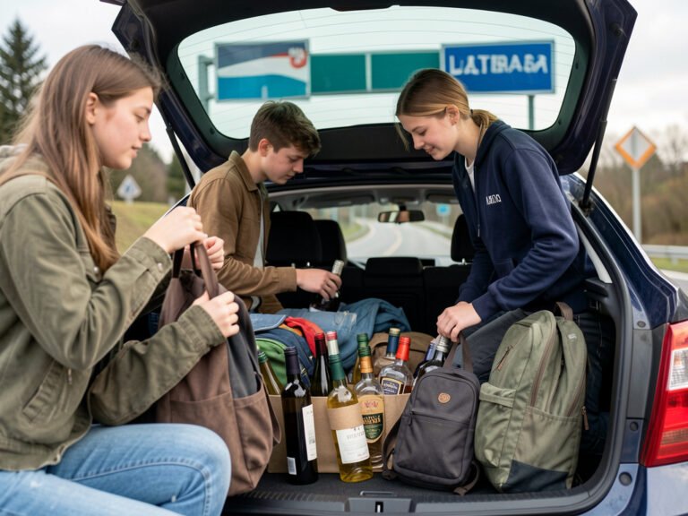 Guide légal pour ramener de l'alcool depuis le Luxembourg pour étudiants