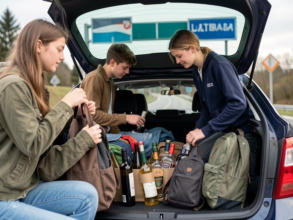 Guide légal pour ramener de l'alcool depuis le Luxembourg pour étudiants