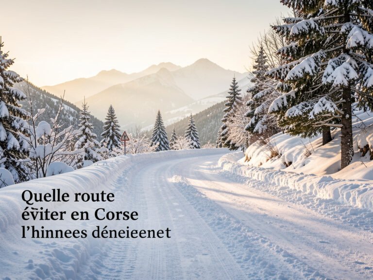 Quelle route éviter en Corse l'hiver : conseils sur chaînes et déneigement